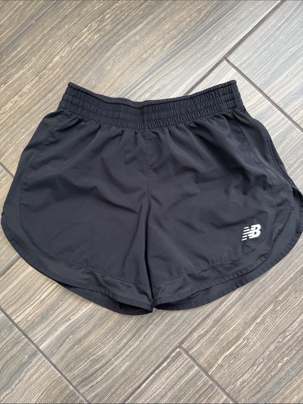 New Balance Black Women's Elastic Waist Athletic Shorts